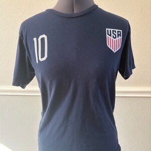 USA Navy Blue T-Shirt with Number 10